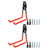 Garage Hooks Orange Metal Storage Heavy Duty Wall Hooks for Bikes Warehouse Balcony 2PCS