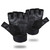 A Pair of Black Outdoor Cycling Anti-Skid Sports Super Fiber Wear Resistant Silicone Fitness Tactics Half Finger Gloves(Half Finger Gloves M)