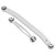 RC Aluminium Alloy Steering Rod Tie Links Fit for Axial SCX24 90081 1/24 RC Cars PartsSilver