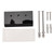 Skateboard Hanger Acrylic Stainless Steel Space Saving Skateboard Display Wall Mount for Living Room Garage Black
