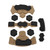 Helmet Padding Kit Memory Foam Pad Protective Mat Universal Motorcycle Bike Bicycle Cushions Waterproof Desert Color