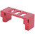Metal Steering Servo Mount Fixed Base Aluminum Alloy RC Servo Fixing Mount for WLToys 104001 1/10 RC CarRed