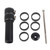 Bicycle Mountain Bike Handlebar Fork Stem Riser Rise Up Extender Extension Adaptor Parts (Black)