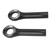 1 Pair Handlebar Ends with Covers Carbon Fiber Handle Grip Ends for 22.2mm Diameter Bar Mountain Bike Black