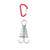 Outdoor Camping Octopus Rope Buckle Camping Deck Nail Fixed Tent Rope Buckle Spring Wind Rope Hook Awning Canopy Wind Rope Buckle with Carabiner Hook