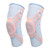 1 Pair Knee Brace Thickened Pads Breathable Mesh Silicone Spring Bar Knee Compression Sleeve for Sports Pink Blue L