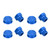 4pcs RC Wheel Hex Hubs Set Professional Aluminium Alloy Dustproof RC Hex Coupler Set for RC Car Accessories Blue