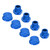 4pcs RC Wheel Hex Hubs Set Professional Aluminium Alloy Dustproof RC Hex Coupler Set for RC Car Accessories Blue
