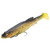 12.5cm 21g Fishing Lures Silicone Fishing Baits T Tail Vivid Spin Ring Magnetic with Treble Hooks for Freshwater Saltwater Black Back Yellow Tail