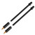 1 Pair Stainless Steel Soft V Brake Pipe for Mountain Bike Highway Bike Folding Bike Black
