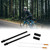 1 Pair Stainless Steel Soft V Brake Pipe for Mountain Bike Highway Bike Folding Bike Black