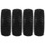4Pcs 1/10 Remote Control Car 1.9in Alloy Wheel Hub and 115mm Rubber Tires RC AccessoryBlack