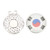 Golf Ball Marker Hat Clip National Flag Pattern Golf Clip Marker Accessories Gift Black