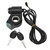 Electric Bike Throttle Grip Kit Speed Handlebars with Blue Font Display Screen Lock Key Bike Accessories