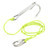 Diving Hooks Stainless Steel Double Reef Hook with Spiral Coil Lanyard for Underwater Activities Divers SafetyGreen