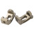 2Pcs RC Front Caster Block C Hub Aluminium Alloy 1/8 for Traxxas Sledge Cart 95076‑4 Ti Colour