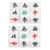 12Pcs 6 Sided Dice Set Plastic Big Mahjoong Dice with East West South North White