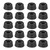 20PCS Durable Rubber Billiard Pool Cue Bottom Tail Protective Cover Case Snooker Stick Protector Accessories