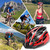 Lightweight Bicycle Helmet with Visor LED Light In-mold Mountain Road Bike Cycle Helmet Outdoor Sport Protective Helmet for Men and Women