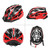 Lightweight Bicycle Helmet with Visor LED Light In-mold Mountain Road Bike Cycle Helmet Outdoor Sport Protective Helmet for Men and Women