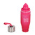 Lemon Juice Squeezer Fruit Infuser Outdoor Travel Portable Leakproof Water Bottle for Men Women 650ml Pink