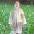 Outdoor Adult Transparent Portable Reusable Waterproof Fashion Hiking Camping Raincoat(White)