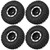 4pcs 1.9in RC Crawler Wheel Tires with Aluminum Alloy Wheel Hubs for 1/10 RC CrawlerBlack