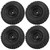 4pcs 1.9in RC Crawler Wheel Tires with Aluminum Alloy Wheel Hubs for 1/10 RC CrawlerBlack