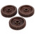 3PCS Steel 34T Diamond Red 48DP Gear for 1/10 RC Model Car 3.175mm Shaft Motor Accessory