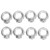 8pcs Eye Nuts Stainless Steel Outdoor Lifting Tools for Ocean Industry Yachts Motor Boats Assault ShipsM6 70kg Load