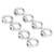 8pcs Eye Nuts Stainless Steel Outdoor Lifting Tools for Ocean Industry Yachts Motor Boats Assault ShipsM6 70kg Load