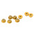 8Pcs 1/24 M2 Anti Loose Nut Aluminium Alloy Flanged Nylon Lining Anti Loose M2 Hex Self Locking Nuts for Axial for SCX24 Gold