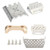 4pcs Guard Plates Stainless Steel Chassis Protector Guard Armor with Screws Bumper Mount for YK4102 1/10 RC Car