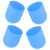 4pcs Motor Cover Protective Dust Proof Moisture Proof Soft Cap Accessories for FPV Combo Drone(Blue )
