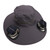 Solar Fan Hat Large Brim Quick Dry Breathable 3 Speeds Wind Long Battery Life Men Sun Hat Solar Fan Fishing Hat Dark Gray