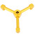 3-in-1 Aluminum Alloy Gas Lantern Splitter Outdoor Camping Stove Gas Cylinder Adapter (Gold)