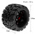 Remote Control Crawler Rubber Car Black Tires 120*72*69mm 4pcs Replacement for  Kyosho Hpi Trax4 Monster Mk2 Tamiya Axial 1/10 Remote Control Car Wheels