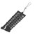 ABS Plastic Portable Strip Type 18 Holes Golf Scoreboard Score Counter Training Practice Competition Accessory(Black Hook )