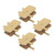 Mountain Bike Disc Brake Pads Full Metal Copper Base Bicycle Brake Pads for Urban Rural Roads MJ02A