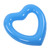 Heart Shaped Swimming Circle 45cm Thick Tear Resistant PVC Material Inflatable Pool Float Rings for Pool Party Beaches Blue