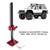 Slideable Metal Lift Jack Tool for Axial SCX10 / Tamiya CC01 / D90 / D110 / TF2 RC Car