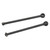 2PCS RC Front and Rear CVD Drive Shaft Steel RC Driveshaft Dogbones For ARRMA 1/7 1/8 RC Cars Black