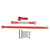 Steering Rod Link Arm Aluminum Alloy Steering Link Rod for MN86K 1/12 RC CarRed