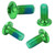 12pcs M5x11.5mm Bicycle Disc Brake Rotor Bolts Screws Alloy Disc Rotor Screws for Mountain BikeGreen, 12 Pcs/set