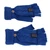 1 Pair USB Heated Gloves Electric Heating Thermal Knitting Gloves Half Finger Winter Hand Warmer for Working Blue