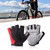 1 Pair Half Finger Cycling Gloves Breathable Shock Absorbing Women Men Fingerless Bike Gloves for Outdoor Fitness Riding M Red