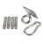 Hammock Ceiling Hanger Ceiling Suspension Hook Stainless Steel 250kg Bearing for Indoor Sports Sandbag