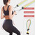 11Pcs/Set Latex Tension Band Kit Indoor Sports Yoga Stretch Elastic Rope for Men Women Fitness