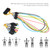 11Pcs/Set Latex Tension Band Kit Indoor Sports Yoga Stretch Elastic Rope for Men Women Fitness