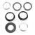Folding Bicycle Bowl Set 44MM Aluminum Alloy Build in Bearing Headset Bicycle AccessoriesBlack